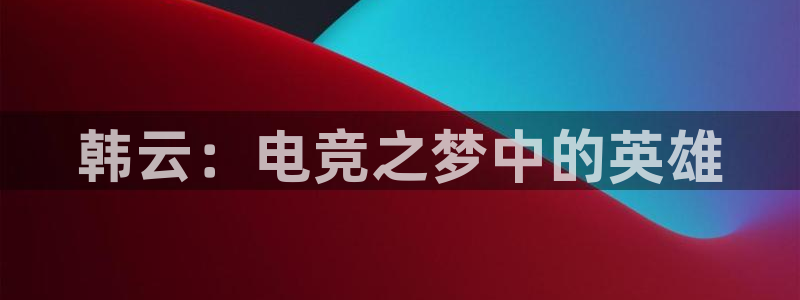 四川im电竞科技有限公司招聘：韩云：电竞之梦中的英雄