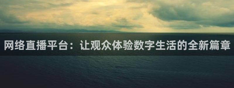 上海五星体育广播94.0：网络直播平台：让观众体验数字生活的全新篇章